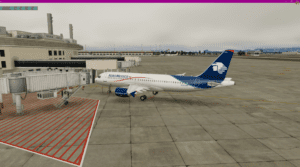 X-Plane 12 FF A320 Aero Mexico
